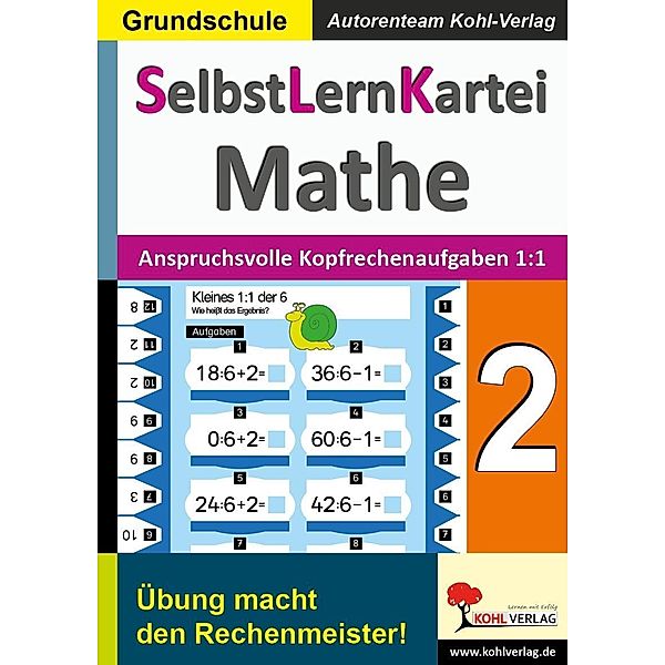 SelbstLernKartei Mathematik: 2 Anspruchsvolle Kopfrechenaufgaben zum kleinen 1:1