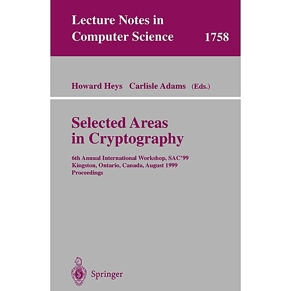 Selected Areas in Cryptography