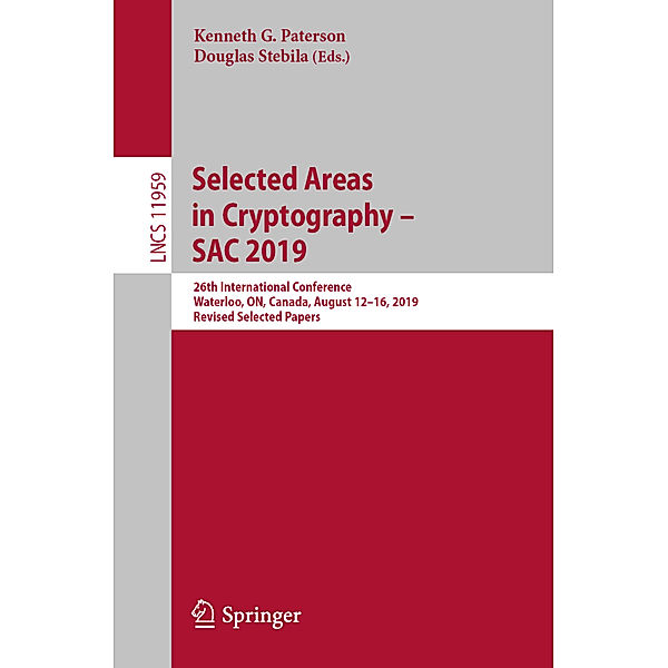 Selected Areas in Cryptography - SAC 2019