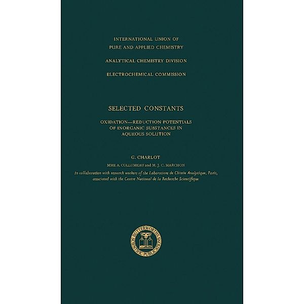 Selected Constants, G. Charlot, Mme A. Collumeau, M. J. C. Marchon