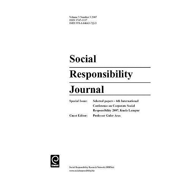 Selected papers - 6th International Conference on Corporate Social Responsibility 2007, Kuala Lumpur
