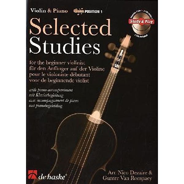 Selected Studies, für Violine u. Klavier, m. Audio Tracks online