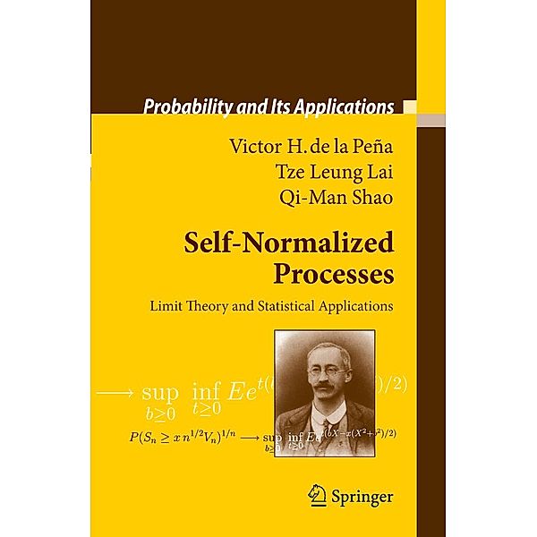 Self-Normalized Processes / Probability and Its Applications, Victor H. Peña, Tze Leung Lai, Qi-Man Shao