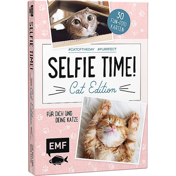 Selfie Time! Cat Edition - 30 Fun-Fotokarten