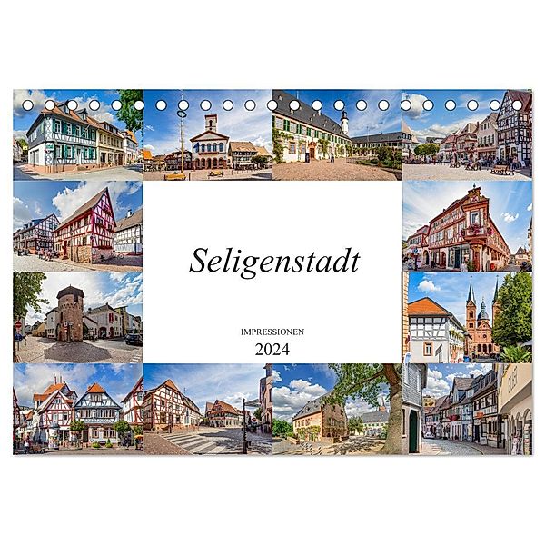 Seligenstadt Impressionen (Tischkalender 2024 DIN A5 quer), CALVENDO Monatskalender, Dirk Meutzner