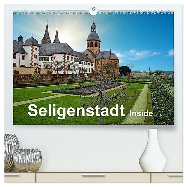 Seligenstadt Inside (hochwertiger Premium Wandkalender 2024 DIN A2 quer), Kunstdruck in Hochglanz, Claus Eckerlin