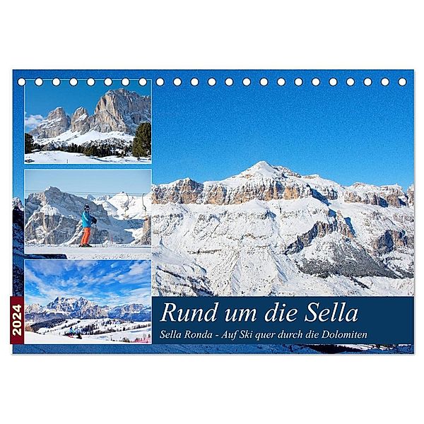 Sella Ronda (Tischkalender 2024 DIN A5 quer), CALVENDO Monatskalender, Annette Dupont