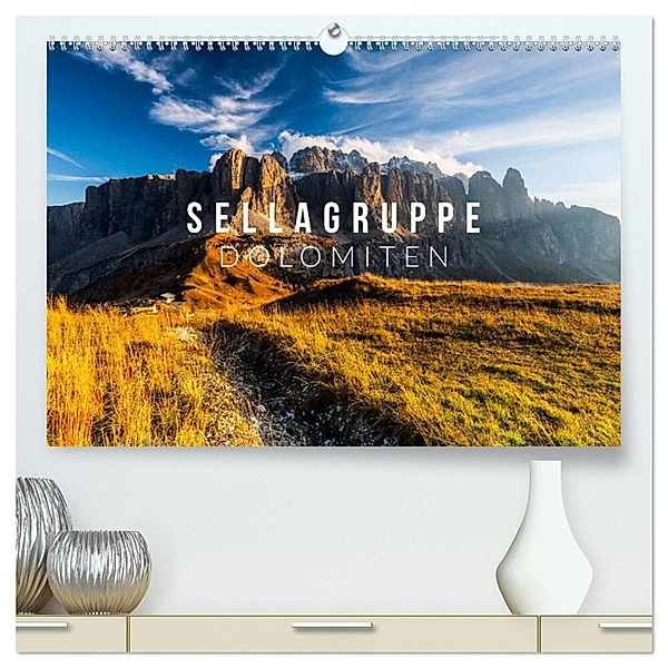 Sellagruppe. Dolomiten (hochwertiger Premium Wandkalender 2024 DIN A2 quer), Kunstdruck in Hochglanz, Mikolaj Gospodarek