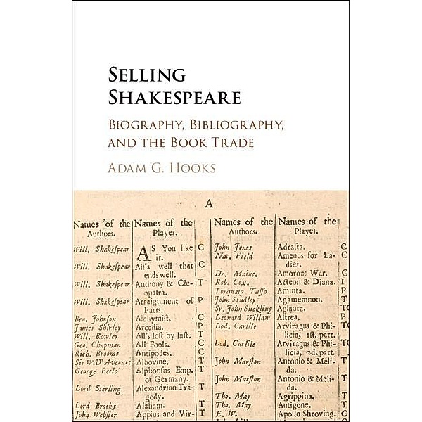 Selling Shakespeare, Adam G. Hooks