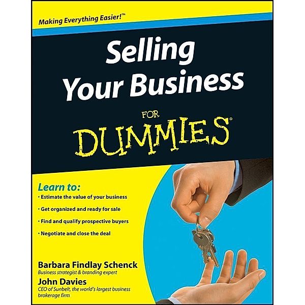 Selling Your Business For Dummies, Barbara Findlay Schenck, John Davies