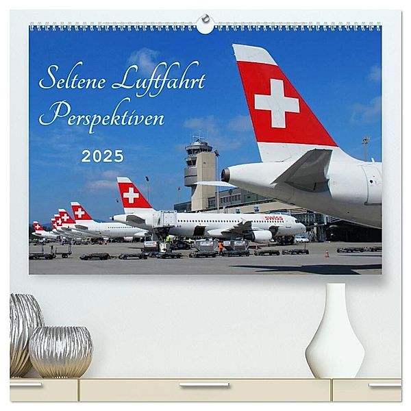 Seltene Luftfahrt Perspektiven (hochwertiger Premium Wandkalender 2025 DIN A2 quer), Kunstdruck in Hochglanz, Calvendo, Arie Wubben