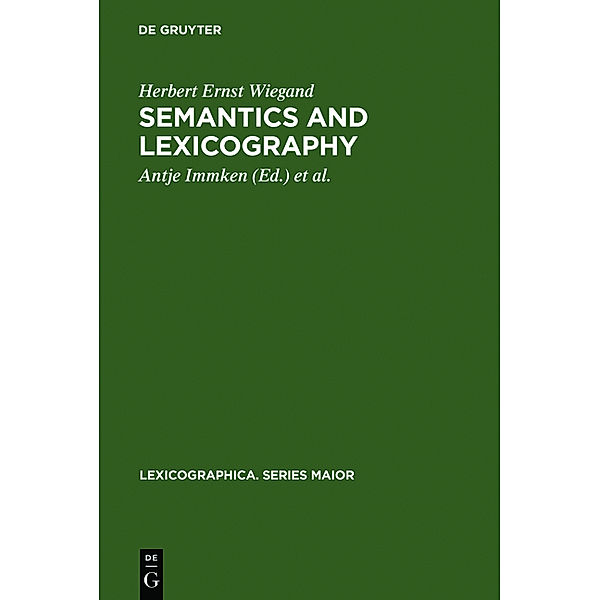 Semantics and Lexicography, Herbert E. Wiegand