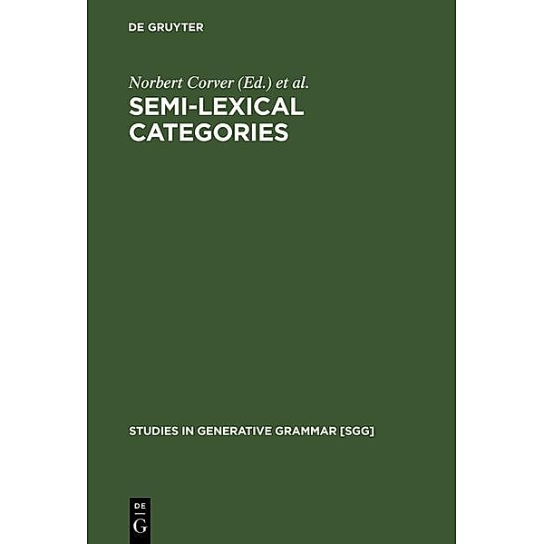 Semi-lexical Categories / Studies in Generative Grammar Bd.59