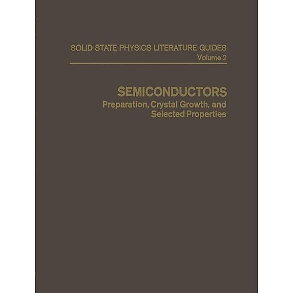 Semiconductors / Solid State Physics Literature Guides, T. F. Connolly