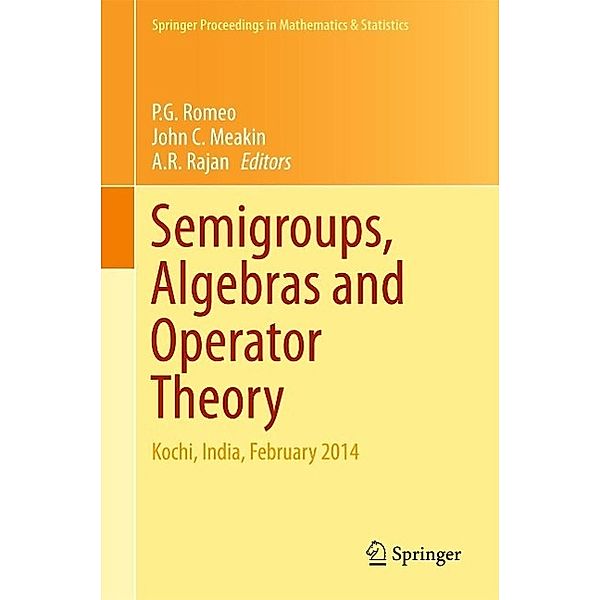 Semigroups, Algebras and Operator Theory / Springer Proceedings in Mathematics & Statistics Bd.142