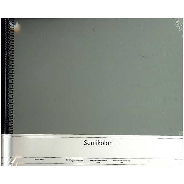 Semikolon Spiral Economy Album Large black moss