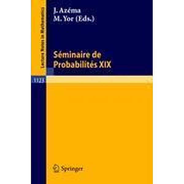 Seminaire de Probabilites XIX 1983/84