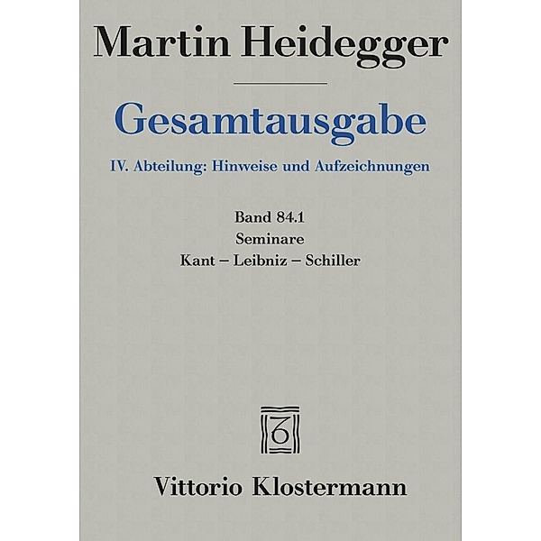 Seminare.Tl.1, Martin Heidegger