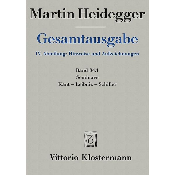 Seminare.Tl.1, Martin Heidegger