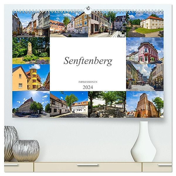 Senftenberg Impressionen (hochwertiger Premium Wandkalender 2024 DIN A2 quer), Kunstdruck in Hochglanz, Dirk Meutzner