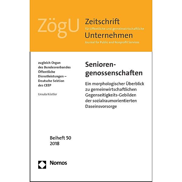 Seniorengenossenschaften / Sonderheft ZÖGU, Ursula Köstler