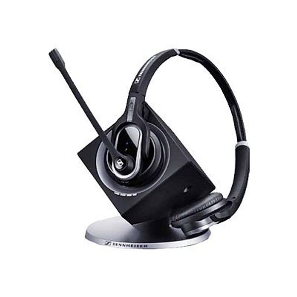 SENNHEISER DW 30 USB ML EU DW Pro 2 kabelloses System mit USB-Anschluss für PC inkl. Basis beidseitigem Kopfbuegel-Headset Skype f B