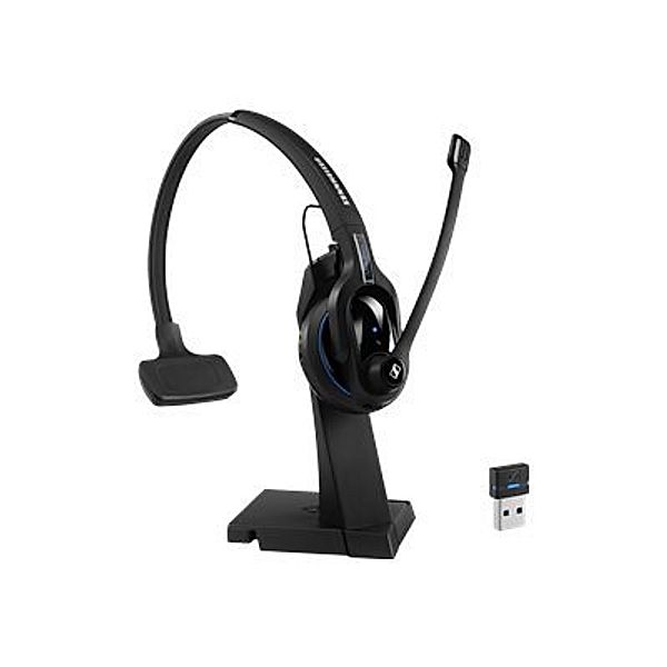 SENNHEISER MB Pro 1 UC Einseitiges Mobile Bluetooth Business Headset mit Ladestander und Bluetooth-Dongle BTD 800 USB