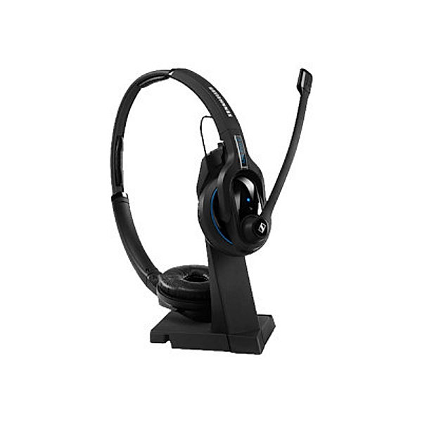 SENNHEISER MB Pro 2 UC ML beidseitiges Mobile Business Headset mit Ladeständer Bluetooth-Dongle Skype for Business zertifiziert