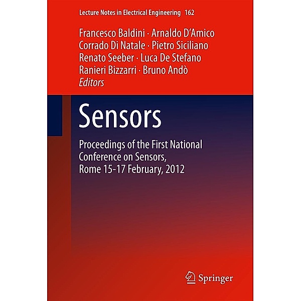 Sensors / Lecture Notes in Electrical Engineering Bd.162