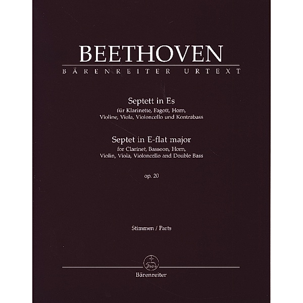 Septett für Klarinette, Fagott, Horn, Violine, Viola, Violoncello und Kontrabass in Es op. 20, Ludwig van Beethoven