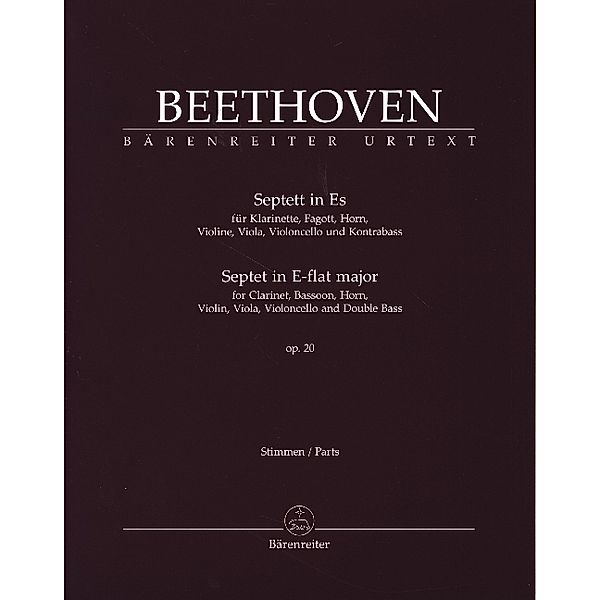 Septett für Klarinette, Fagott, Horn, Violine, Viola, Violoncello und Kontrabass in Es op. 20, Ludwig van Beethoven
