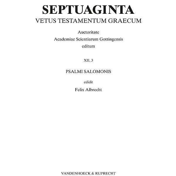 Septuaginta. Band 12,3