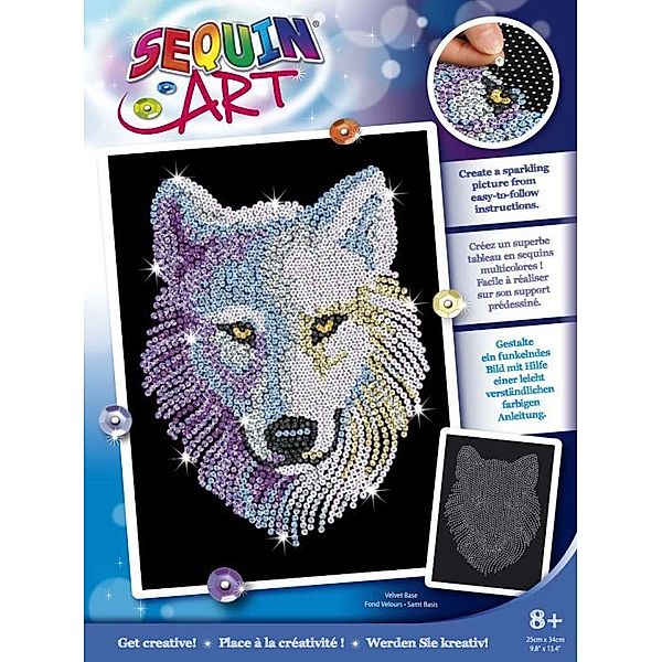 Sequin Art Blue - Schneewolf