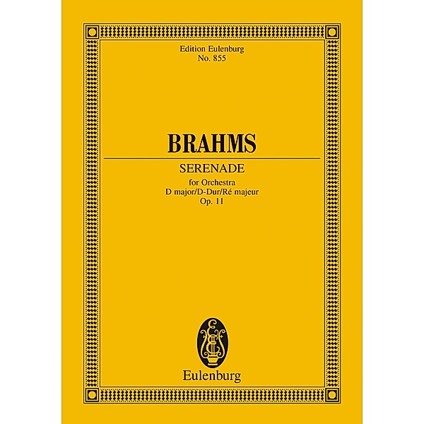 Serenade D major, Johannes Brahms