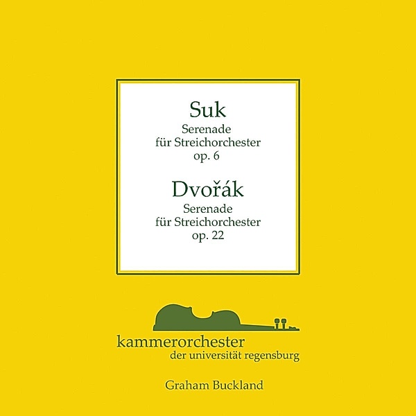 Serenaden Für Streicher, Buckland, Kammerorch.Der Universität Regensburg