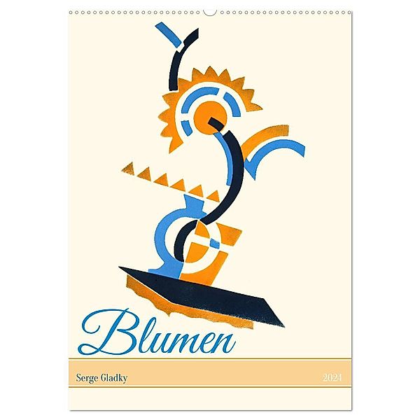 Serge Gladky - Blumen (Wandkalender 2024 DIN A2 hoch), CALVENDO Monatskalender, Calvendo, Peter Balan