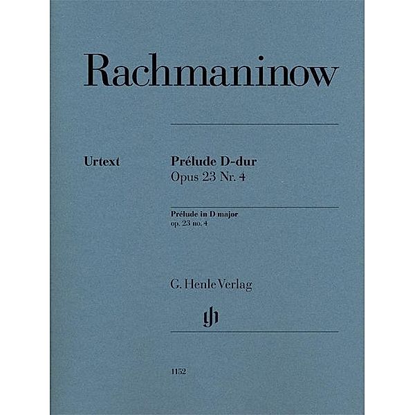 Sergej Rachmaninow - Prélude D-dur op. 23 Nr. 4, Sergej W. Rachmaninow