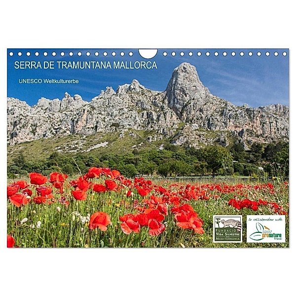 Serra de Tramuntana Mallorca (Wandkalender 2024 DIN A4 quer), CALVENDO Monatskalender, FVSM, Fundación Vida Silvestre Mediterranea