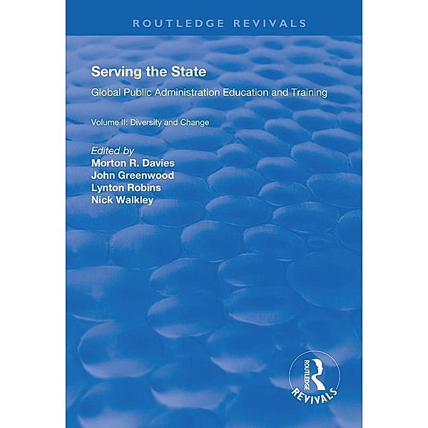 Serving the State, Morton R. Davies, John Greenwood, Nicholas Walkley