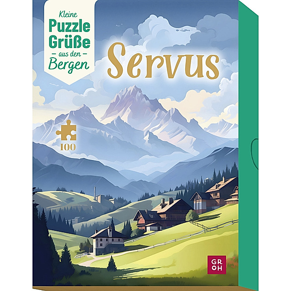 Groh Verlag Servus! Kleine Puzzle-Grüße aus den Bergen
