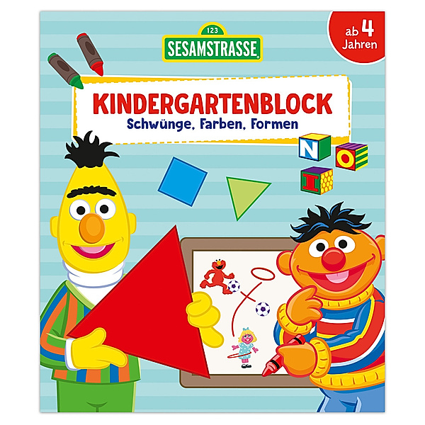 Sesamstrasse Kindergartenblock - Schwünge, Farben, Formen