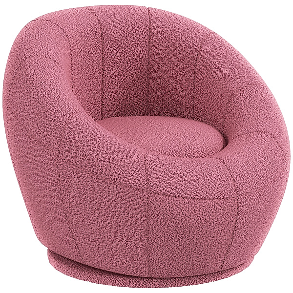 Sessel mit drehbarer Basis rosa (Farbe: rosa)