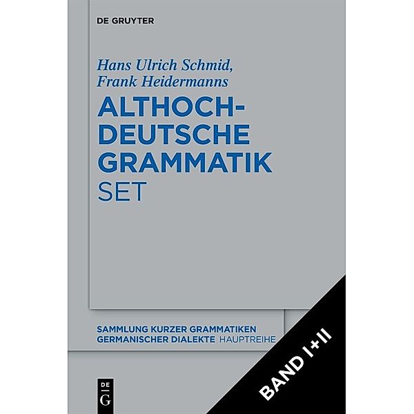 [Set: Althochdeutsche Grammatik I + II], Frank Heidermanns, Hans Ulrich Schmid
