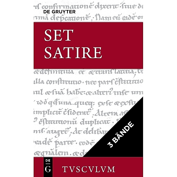 [Set Satire, 3 Bände, Tusculum], Juvenal, Martial, Aules Persius