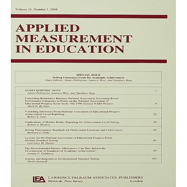 Setting Consensus Goals for Academic Achievement