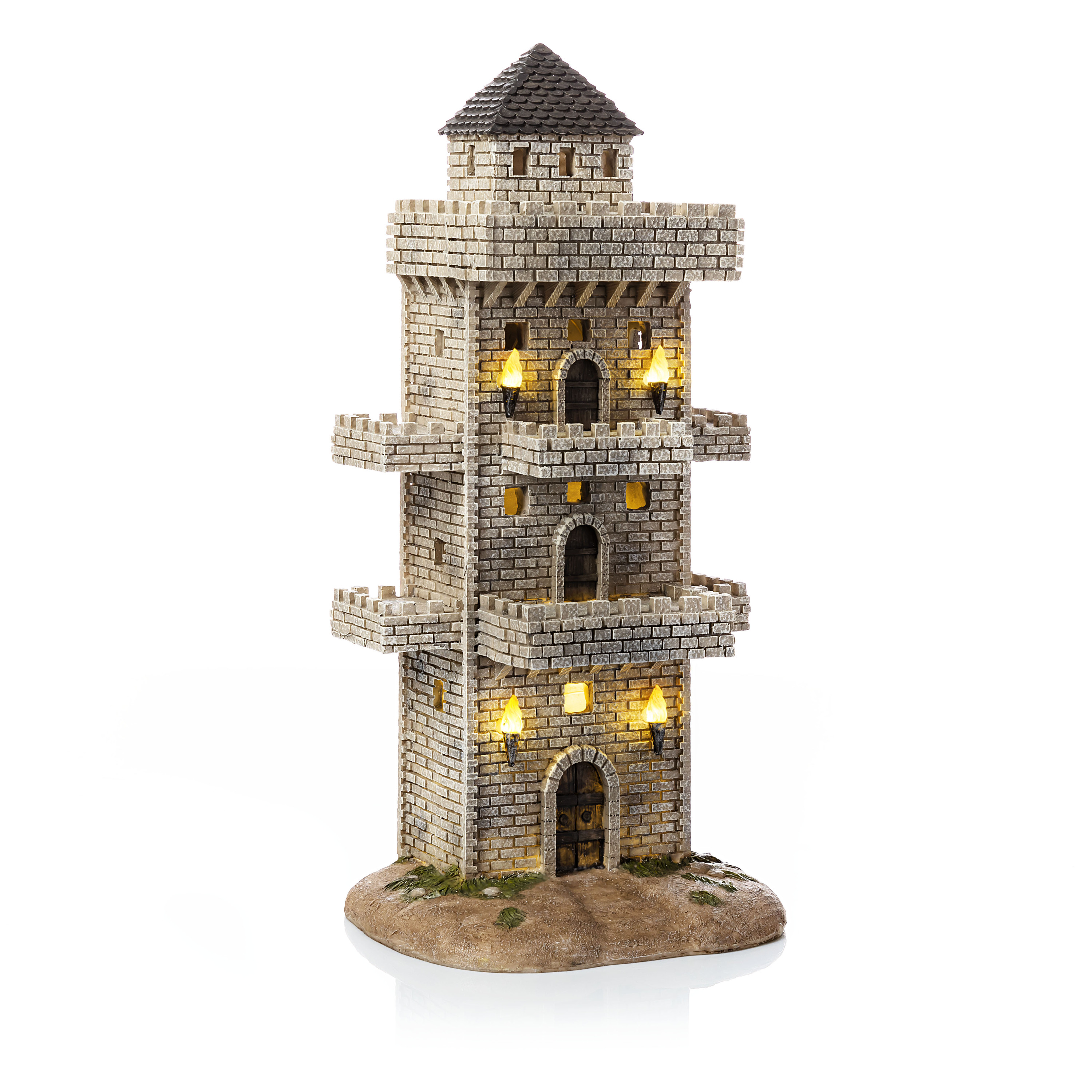 Setzkasten Miniatur Gebäude Haus Turm aus Metall 