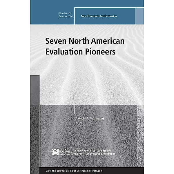 Seven North American Evaluation Pioneers / J-B PE Single Issue (Program) Evaluation Bd.150