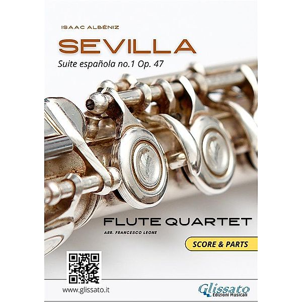 Sevilla - Flute Quartet score & parts, Isaac Albéniz