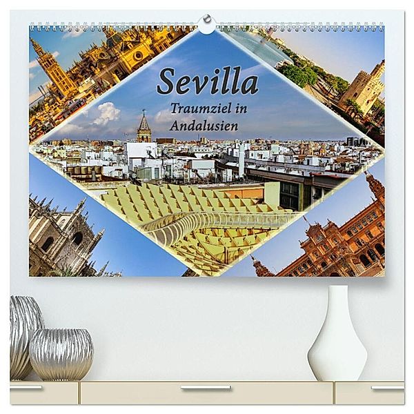 Sevilla - Traumziel in Andalusien (hochwertiger Premium Wandkalender 2024 DIN A2 quer), Kunstdruck in Hochglanz, Paul Michalzik