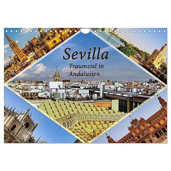 Sevilla - Traumziel in Andalusien (Wandkalender 2024 DIN A4 quer), CALVENDO Monatskalender, Paul Michalzik